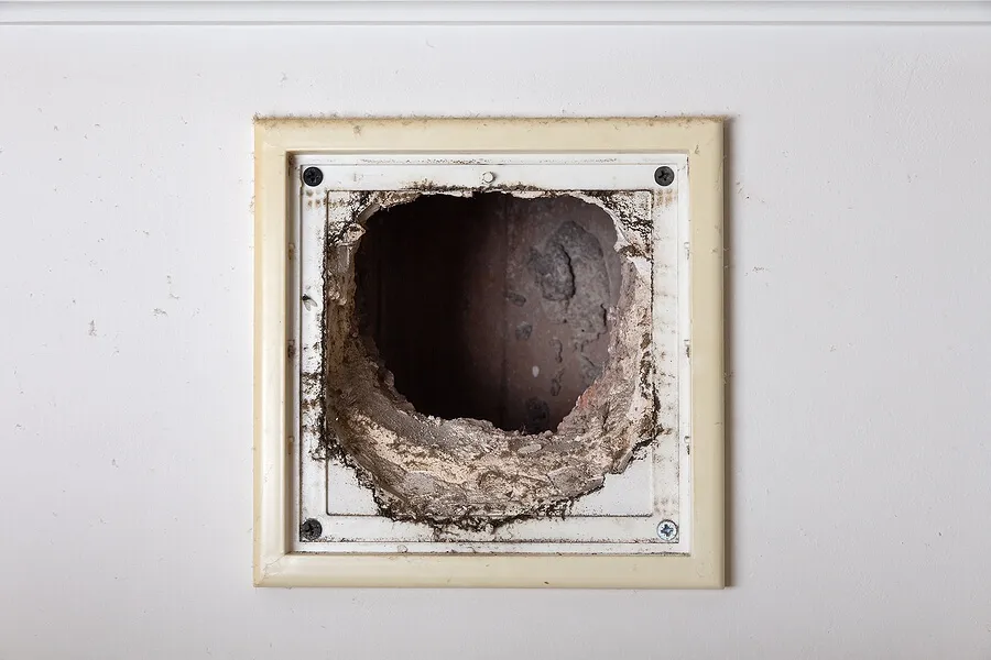 Dusty Air Vent AC Duct Repair